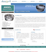 Angel Industries website thumbnail