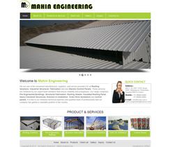Mahin Engineering website thumbnail