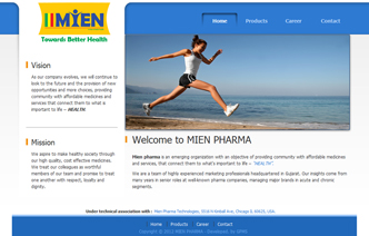 Mien Pharma Pvt Ltd website thumbnail