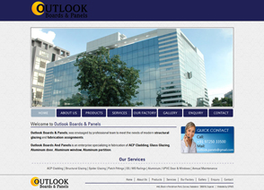 Outlook Boards & Panels website thumbnail