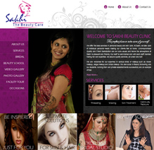 Sakhi Beauty Care website thumbnail