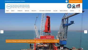 Tarachandra Engineering Pvt Ltd website thumbnail