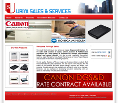Uriya Sales And Services website thumbnail